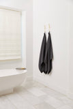 Charcoal Waffle Bath Towel