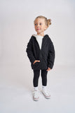 Little Bipsy Reversible Fleece Zip Hoodie - Black