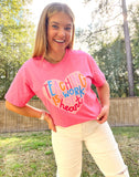 Teaching is a Work of Heart - Callie Tee - Pink