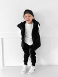 Little Bipsy Hooded Puffer Vest - Black