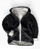 Little Bipsy Reversible Fleece Zip Hoodie - Black