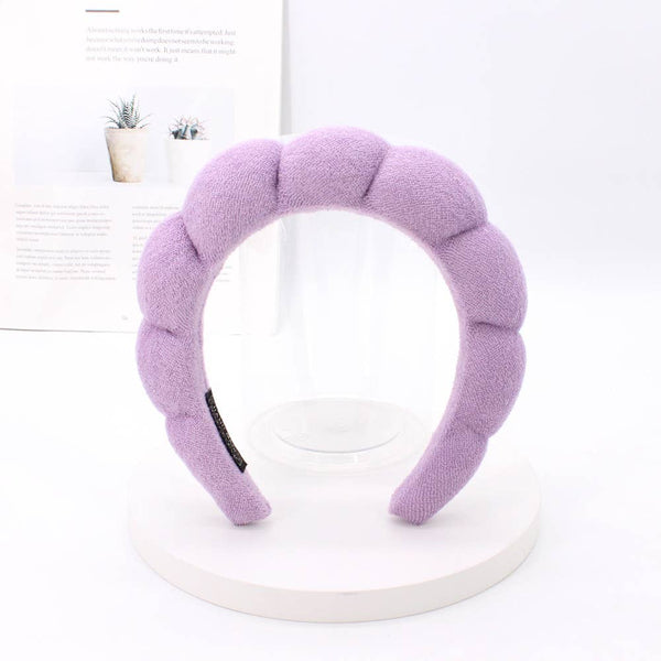 SPA sponge terry scalloped headband for Washing Face Makeup