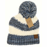 Popcorn Heathered Knit Pom Beanie HAT7391