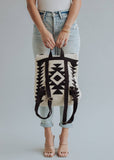 Cream & Black Aztec Backpack