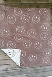 Emerlie Love Luxe Blankets - Happy Smiley Face