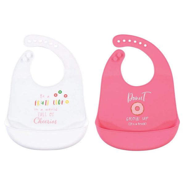 Hudson Baby Silicone Bibs, Fruitloop