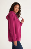 Boyfriend Hooded Sweatshirt - Berry