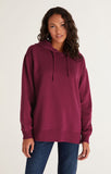 Boyfriend Hooded Sweatshirt - Berry