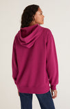 Boyfriend Hooded Sweatshirt - Berry