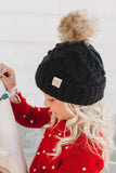 Kids CC Pom detail beanie